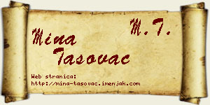 Mina Tasovac vizit kartica